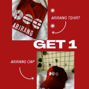 ARIRANG Combo Deal 🎤 Buy 1 T-Shirt & Get ARIRANG Cap FREE