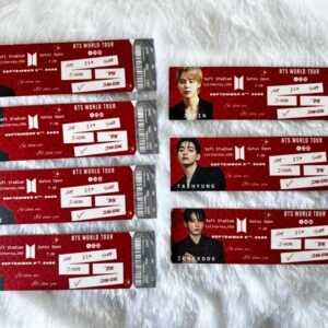 BTS ARIRANG World Tour Glitter Tickets ✨